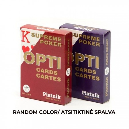 Piatnik Opti Supreme Jumbo Index Pokerio kortų kaladė 1 vnt. (raudona arba mėlyna)